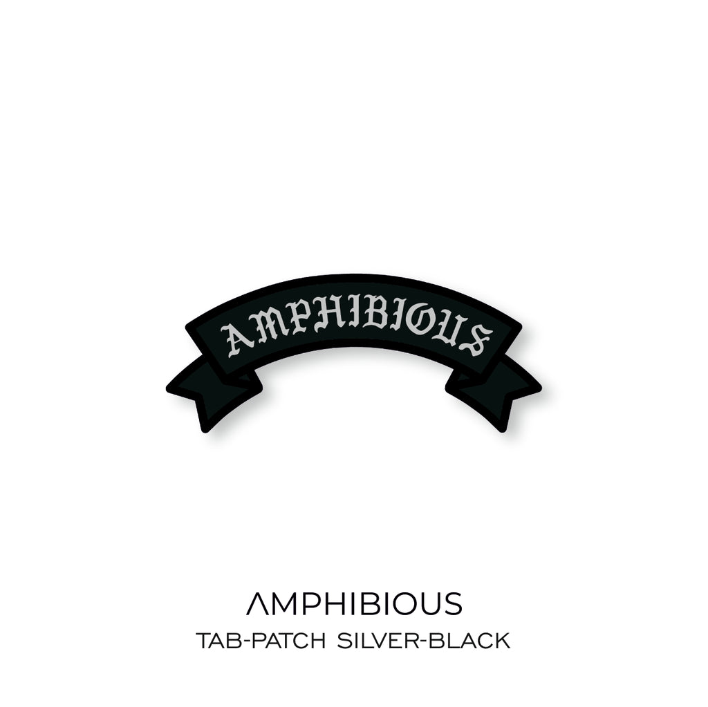 AMPHIBIOUS Tab Patch Silver Black
